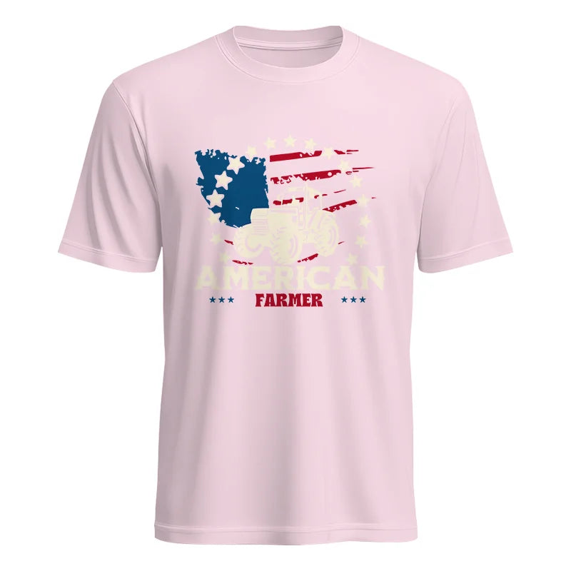 Proud To Be An American Farmer Citizen Veteran - Unisex Heavy Cotton Tee