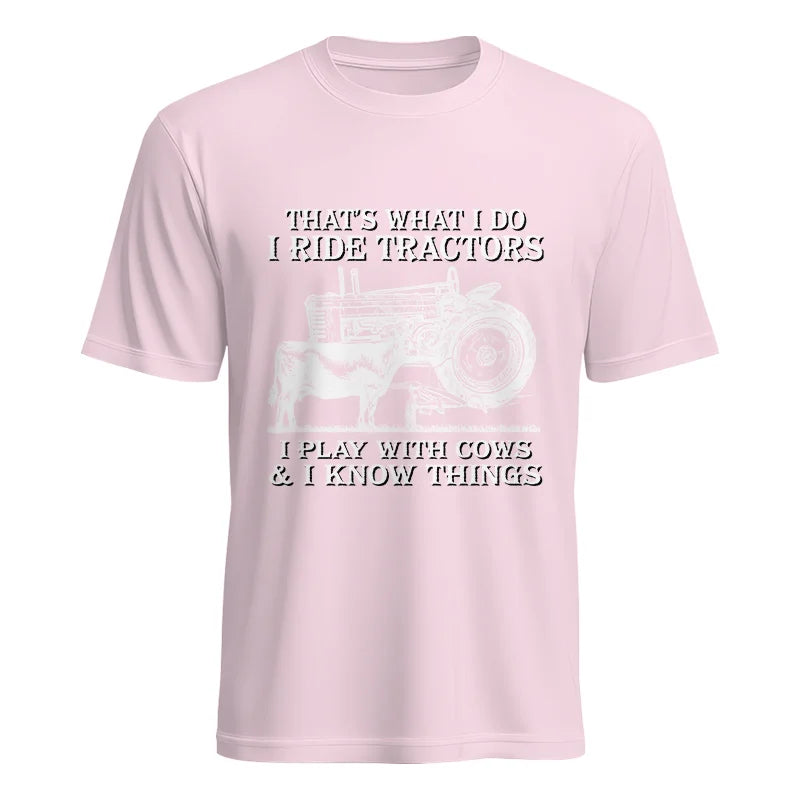 That's What I Do I Ride Tractors - Unisex Heavy Cotton Tee