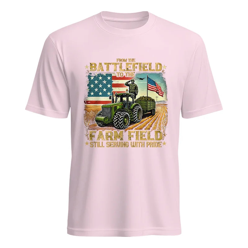 Veteran Farmer From The Battlefield To The Farm Field 2 - Unisex Heavy Cotton Tee