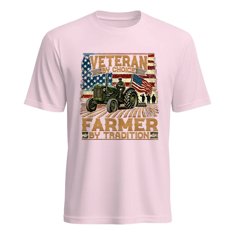 Image of Veteran Farmer Veteran By Choice_Farmer By Tradition - Unisex Heavy Cotton Tee