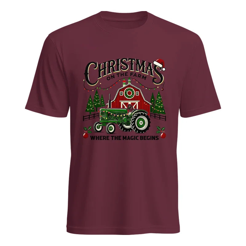 Christmas on the Farm Where the Magic Begins! 5 - Unisex Heavy Cotton Tee