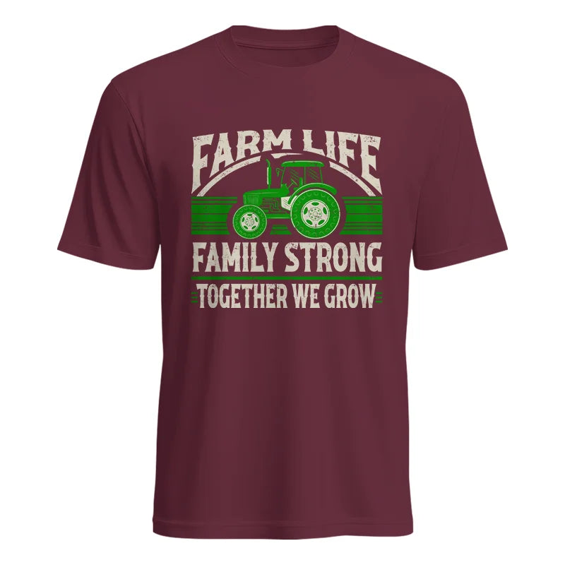 Image of Farm life Family Strong_Together We grow - Unisex Heavy Cotton Tee