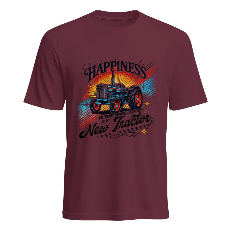 Happiness Is The Smell Of A New Tractor - Unisex Heavy Cotton Tee