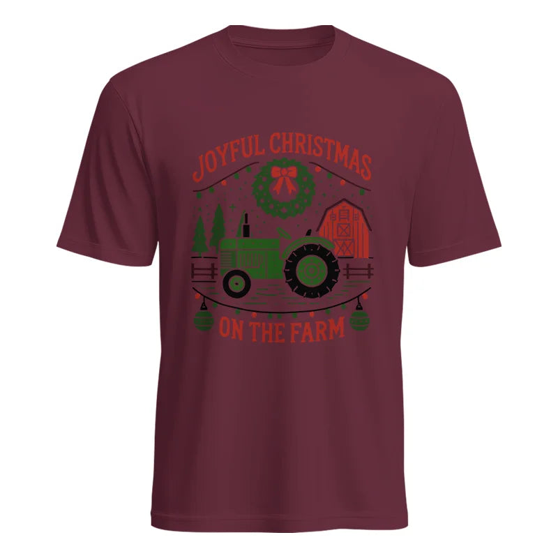 Image of Joyful Christmas On The Farm 3 - Unisex Heavy Cotton Tee