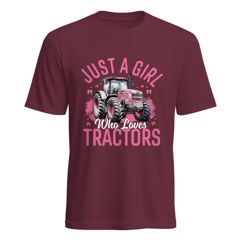 Just A Girl Who Loves Tractors 2 - Unisex Heavy Cotton Tee