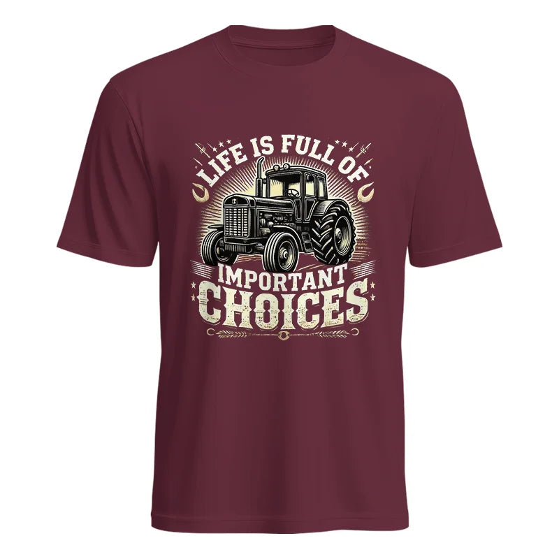 Life Is Full Of Important Choices 5 - Unisex Heavy Cotton Tee