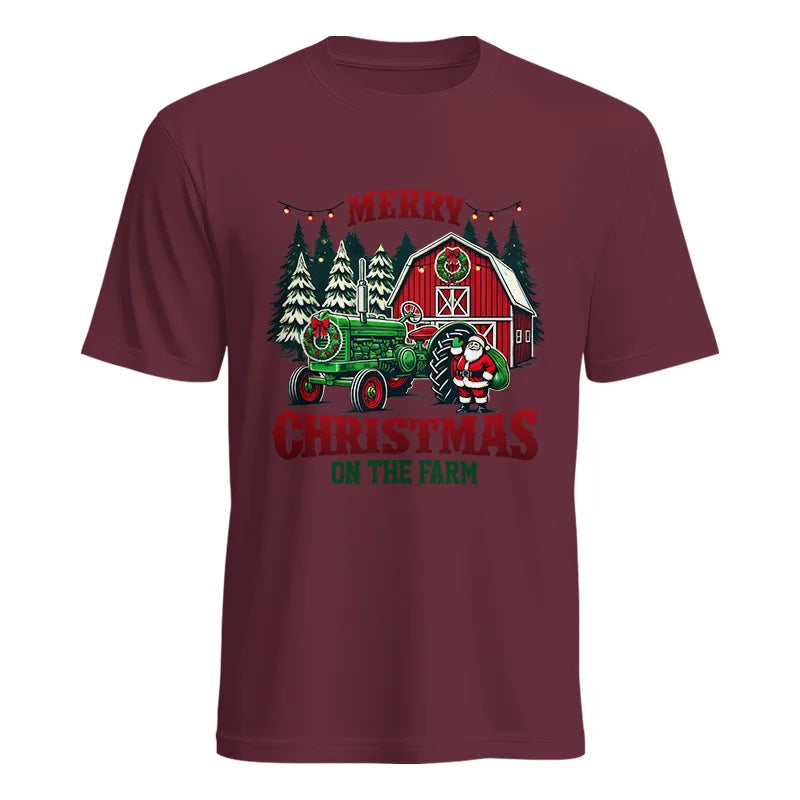 Merry Christmas On The Farm 3 - Unisex Heavy Cotton Tee