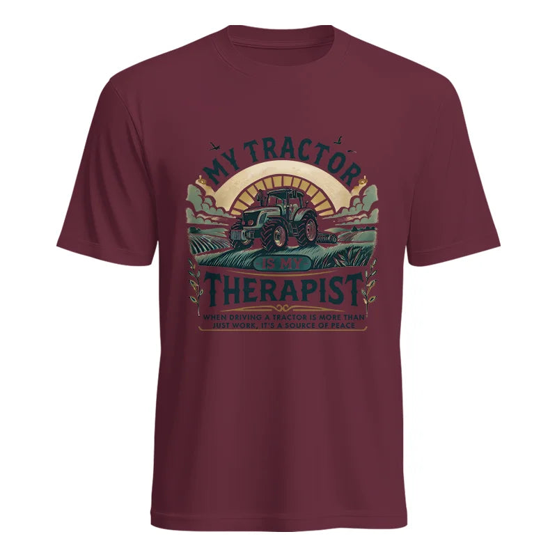 My Tractor Is My Therapist - Unisex Heavy Cotton Tee