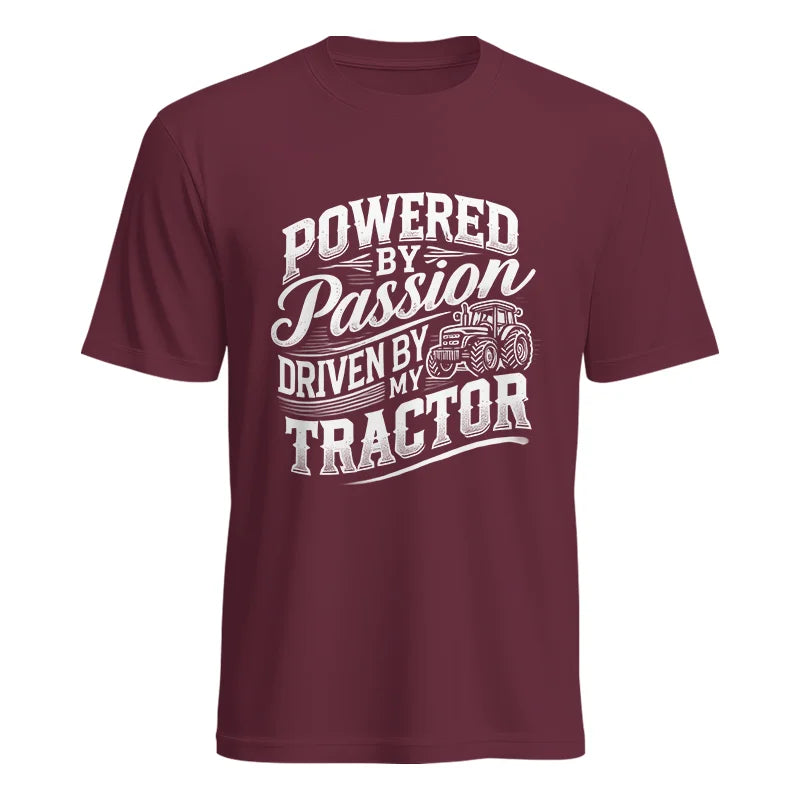 Powered By Passion Driven By My Tractor 2 - Unisex Heavy Cotton Tee