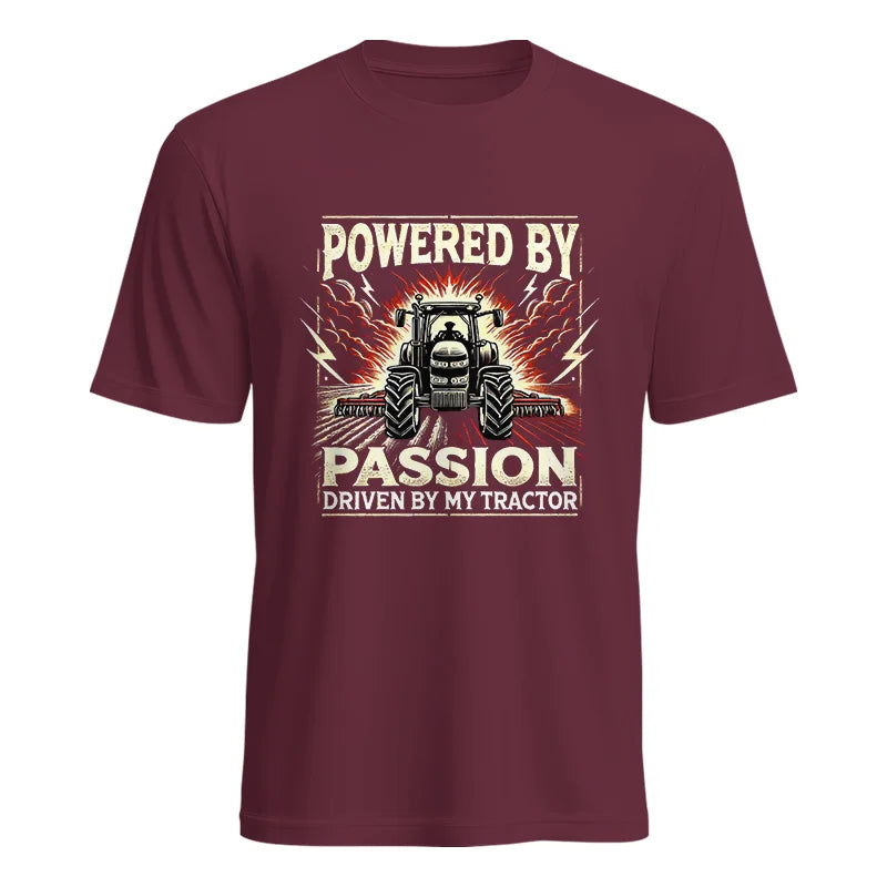 Image of Powered By Passion Driven By My Tractor 4 - Unisex Heavy Cotton Tee