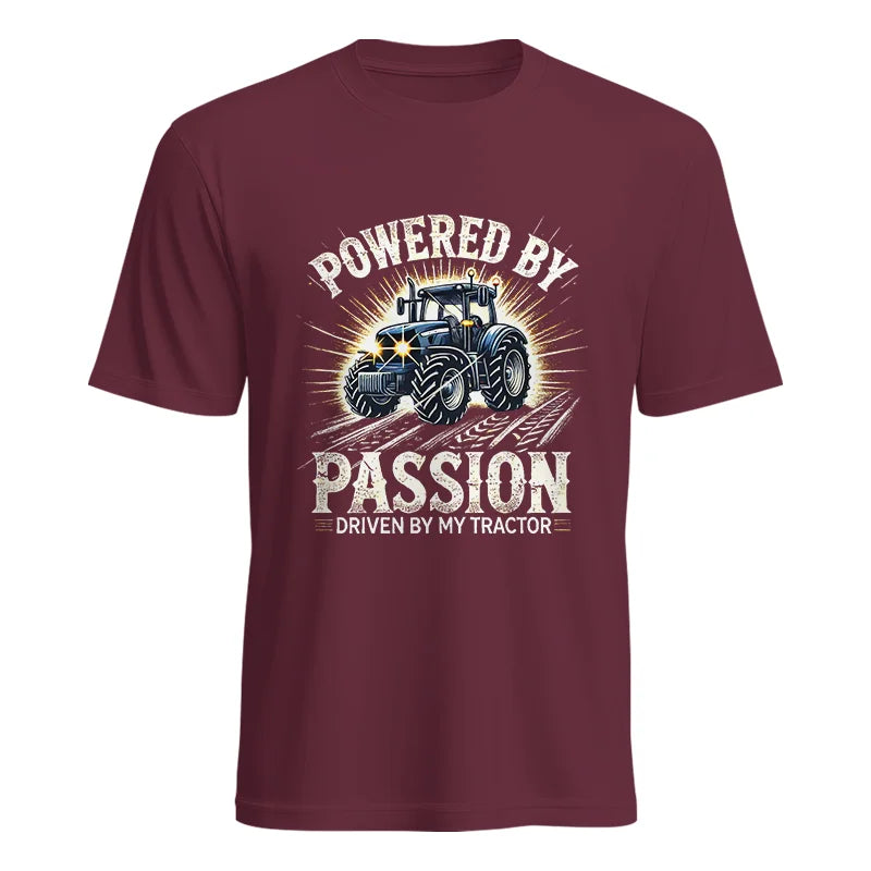 Powered By Passion Driven By My Tractor - Unisex Heavy Cotton Tee