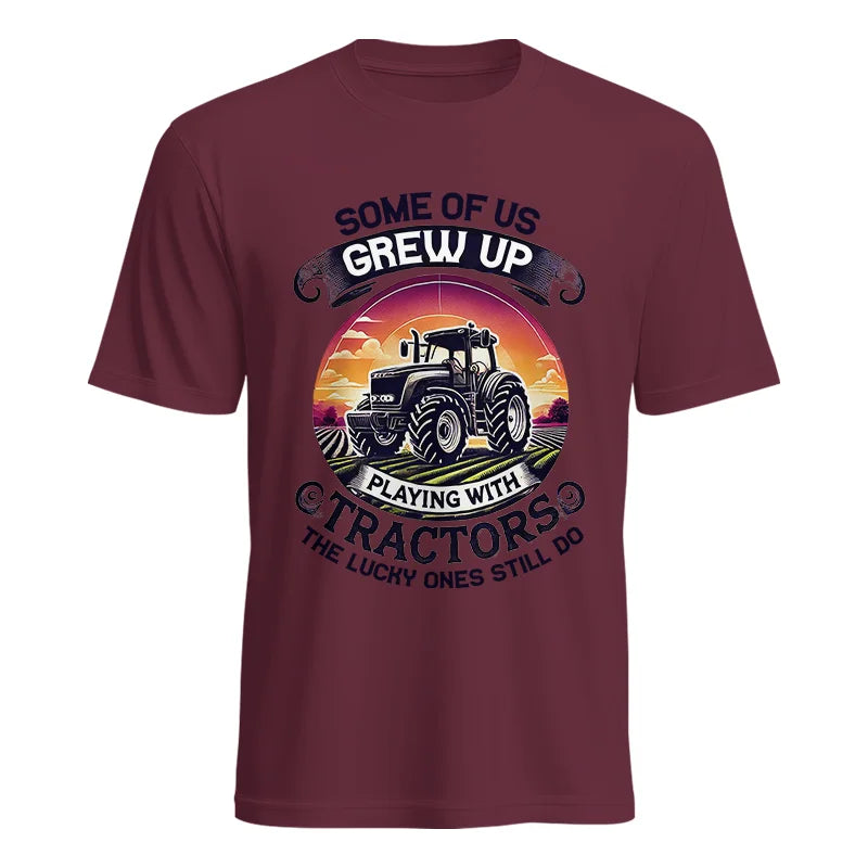 Image of Some Of Us Grew Up Playing With Tractors 4 - Unisex Heavy Cotton Tee