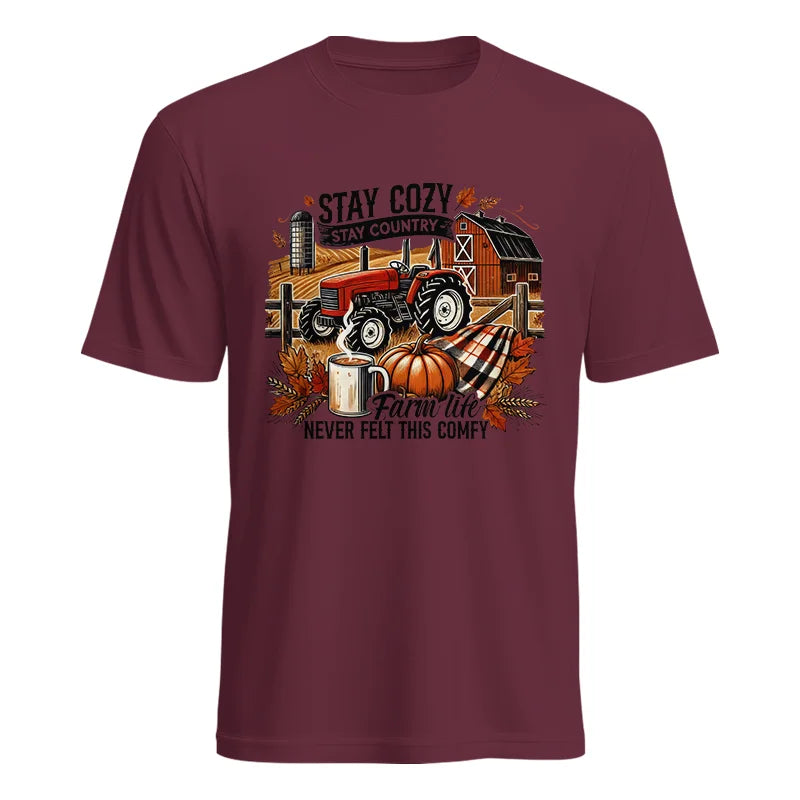 Stay Cozy_Stay Country_Farm Life Never Felt This Comfy - Unisex Heavy Cotton Tee