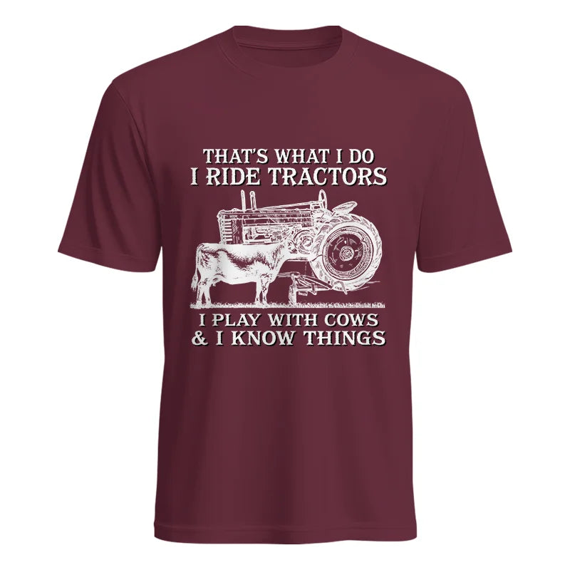 Image of That's What I Do I Ride Tractors - Unisex Heavy Cotton Tee