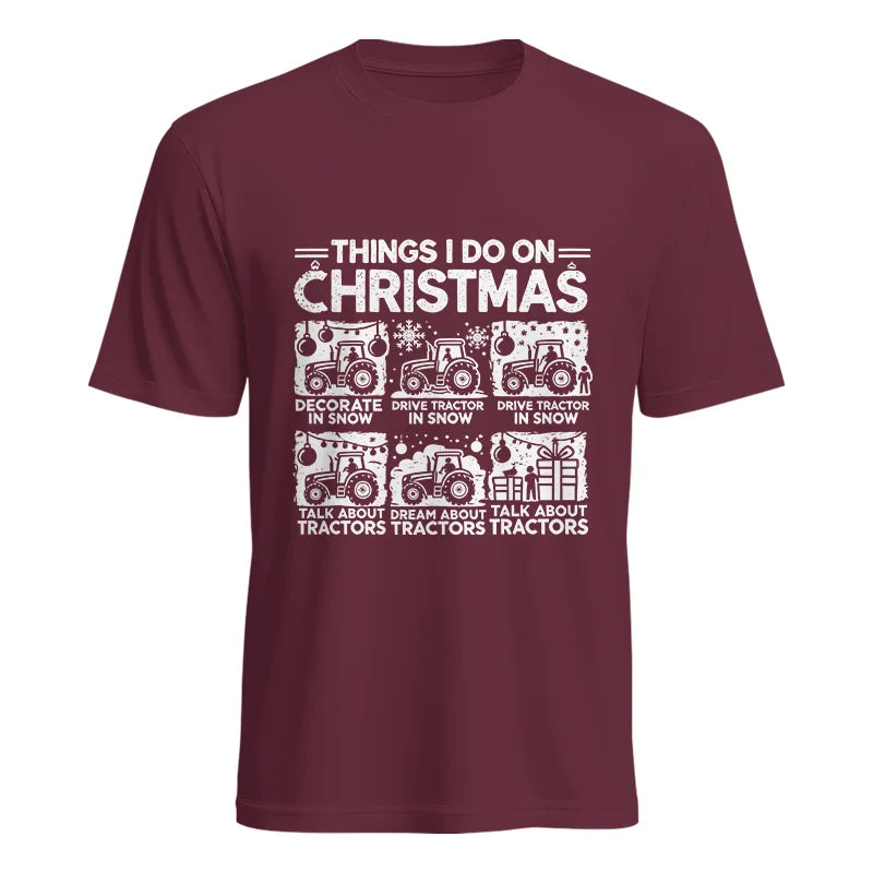 Things I Do On Christmas - Unisex Heavy Cotton Tee