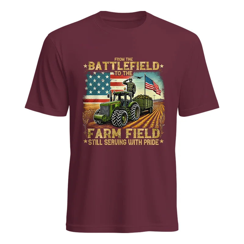 Veteran Farmer From The Battlefield To The Farm Field 2 - Unisex Heavy Cotton Tee