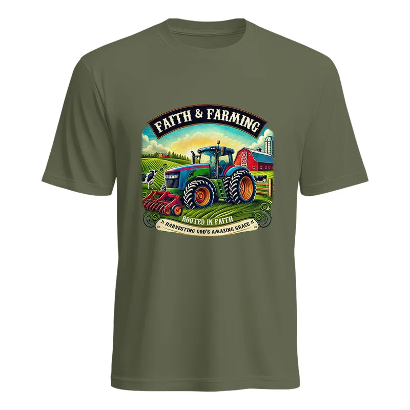 Image of Faith And Farming 2 - Unisex Heavy Cotton Tee