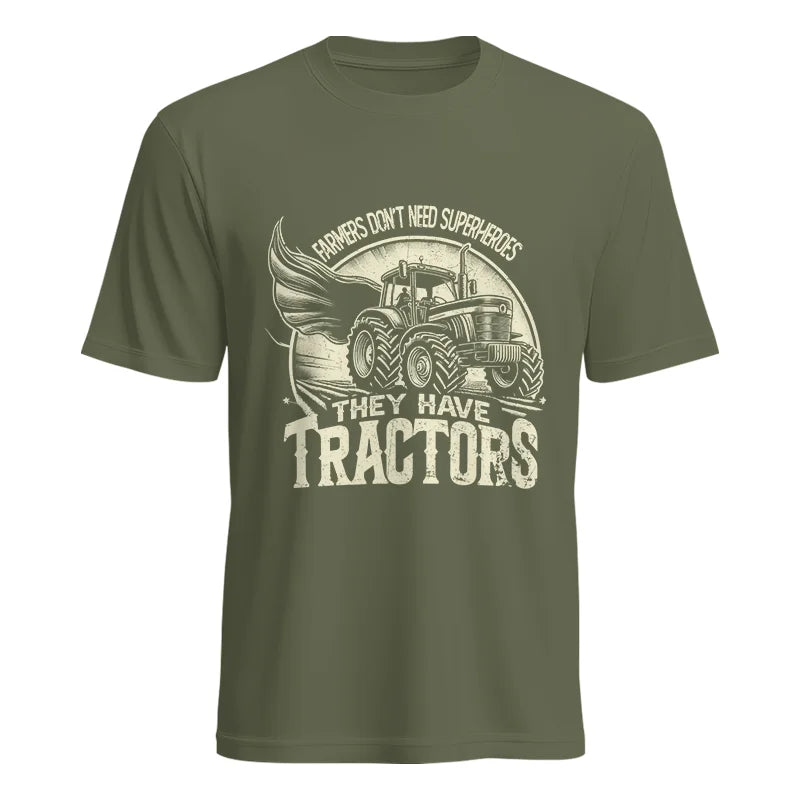 Image of Farmers Don’t Need Superheroes They Have Tractors - Unisex Heavy Cotton Tee