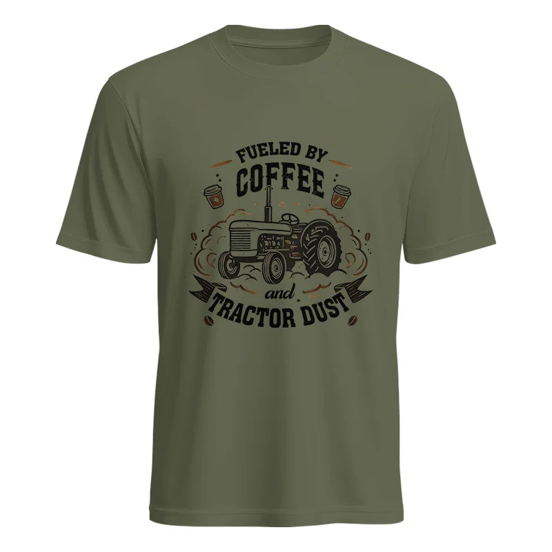 Fueled By Coffee And Tractor Dust - Unisex Heavy Cotton Tee