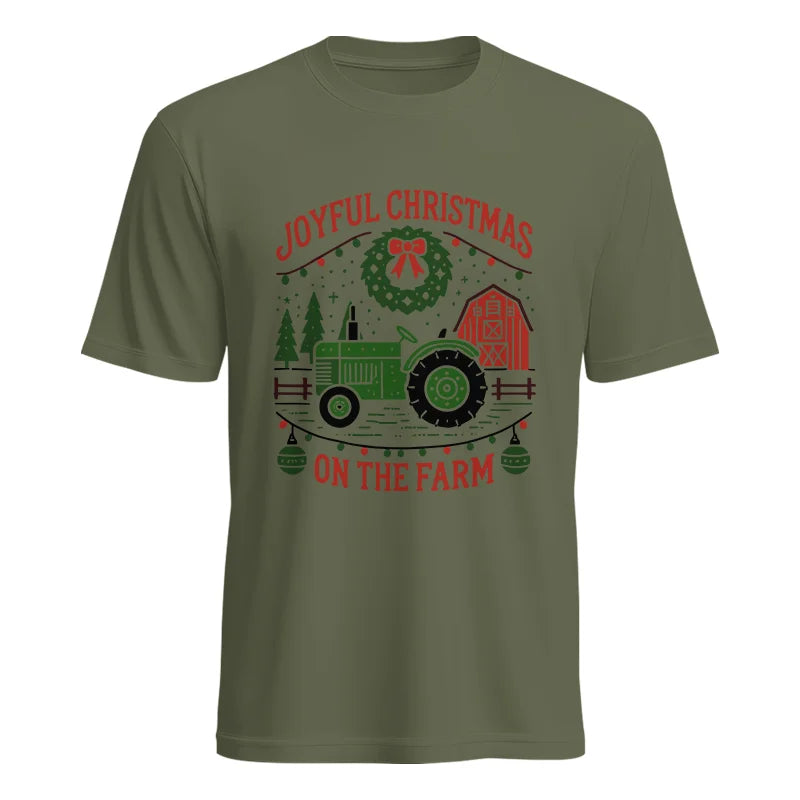 Image of Joyful Christmas On The Farm 3 - Unisex Heavy Cotton Tee