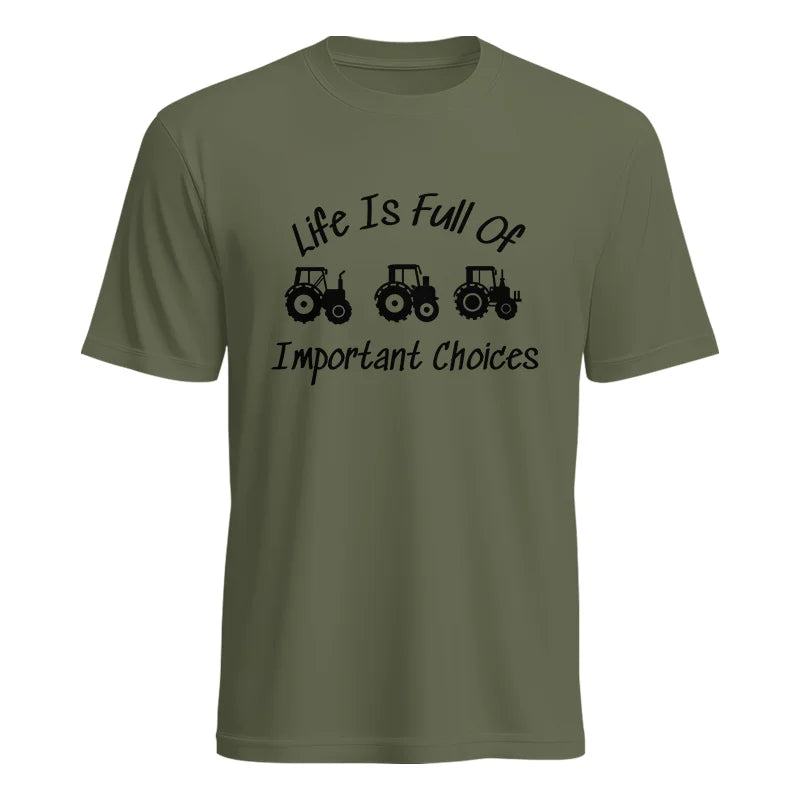 Life Is Full Of Important Choices 15 - Unisex Heavy Cotton Tee