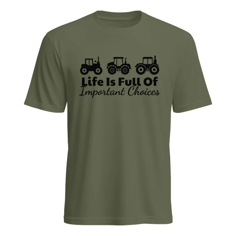 Life Is Full Of Important Choices 19 - Unisex Heavy Cotton Tee