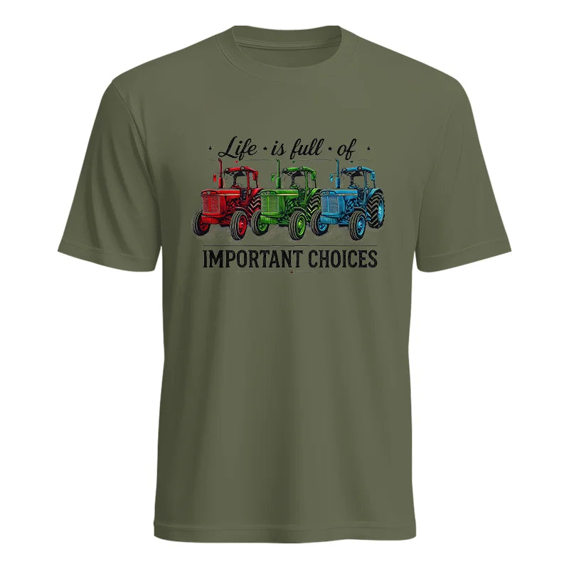 Life Is Full Of Important Choices 6 - Unisex Heavy Cotton Tee