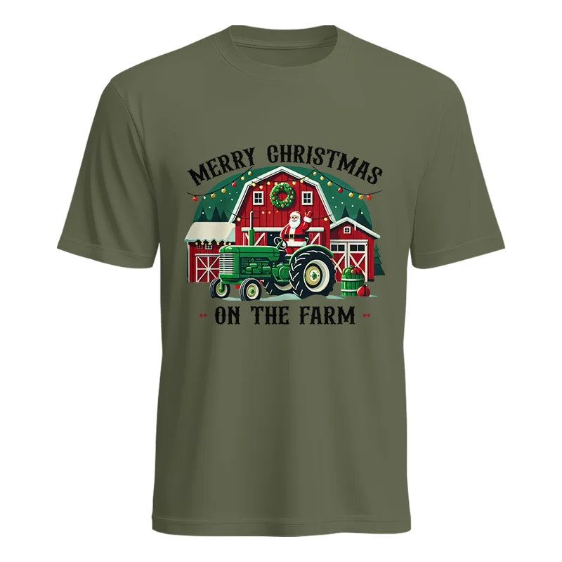 Merry Christmas On The Farm 1 - Unisex Heavy Cotton Tee