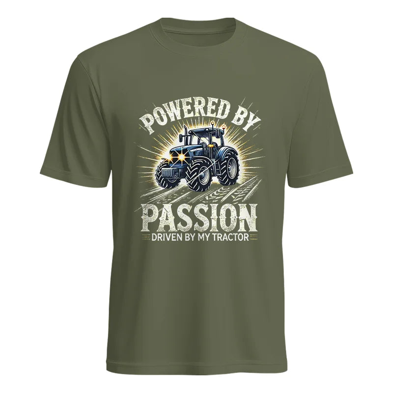 Powered By Passion Driven By My Tractor - Unisex Heavy Cotton Tee