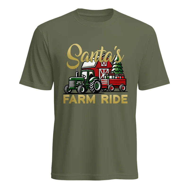 Image of Santa's Farm Ride 2 - Unisex Heavy Cotton Tee