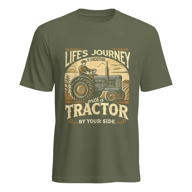 Smoother With A Tractor By Your Side - Unisex Heavy Cotton Tee