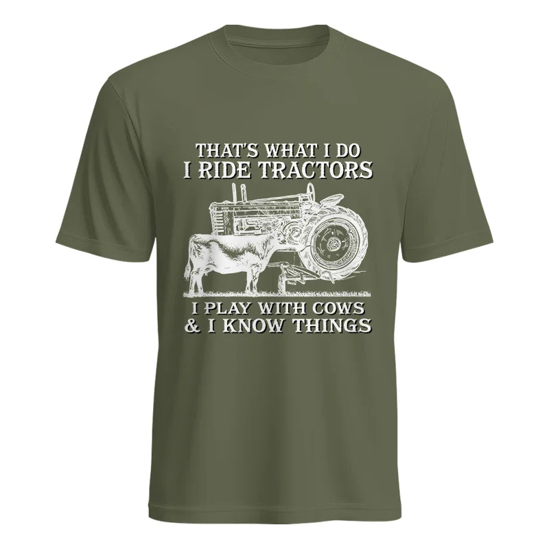 Image of That's What I Do I Ride Tractors - Unisex Heavy Cotton Tee