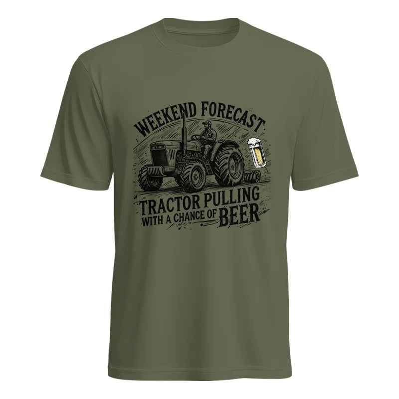 Tractor With A Chance Of Beer - Unisex Heavy Cotton Tee