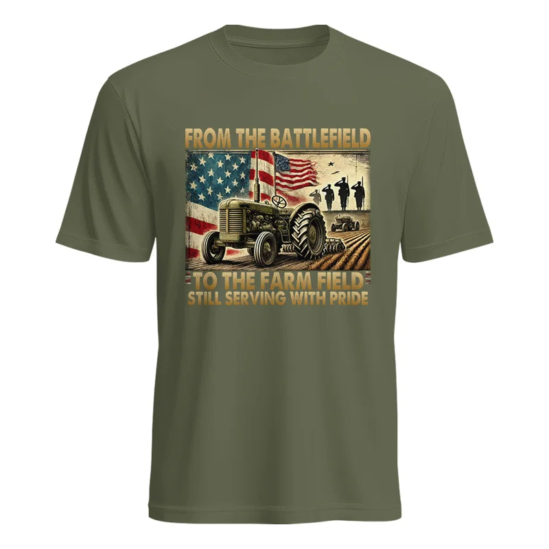 Veteran Farmer From The Battlefield To The Farm Field 1 - Unisex Heavy Cotton Tee