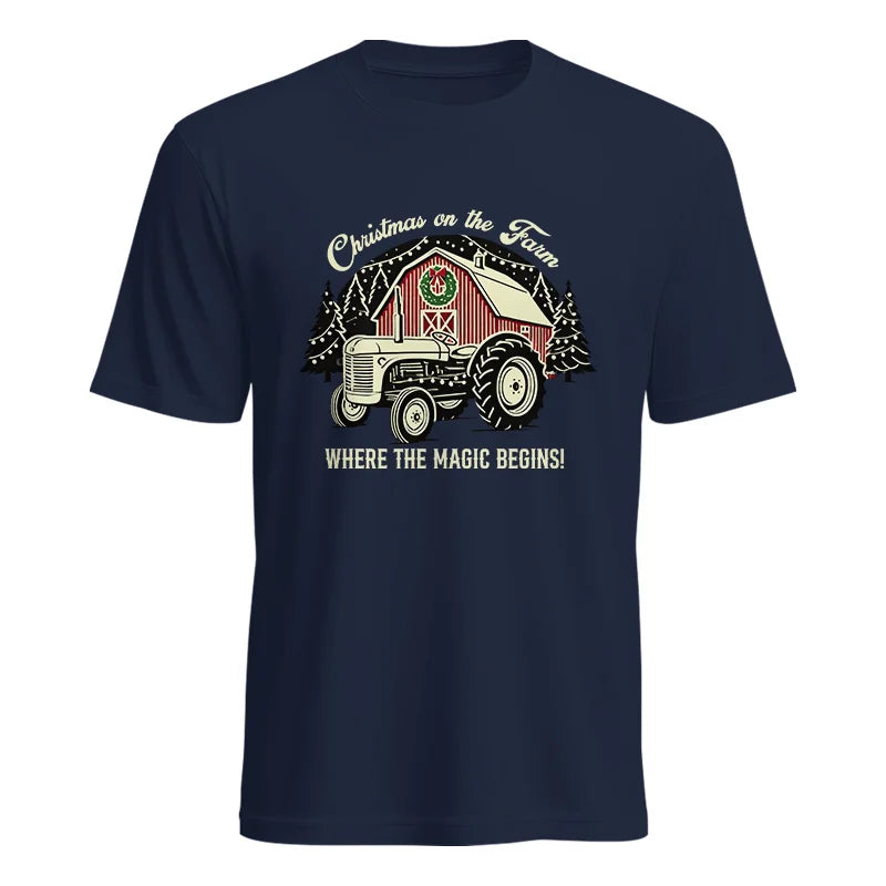 Christmas on the Farm Where the Magic Begins! 3 - Unisex Heavy Cotton Tee