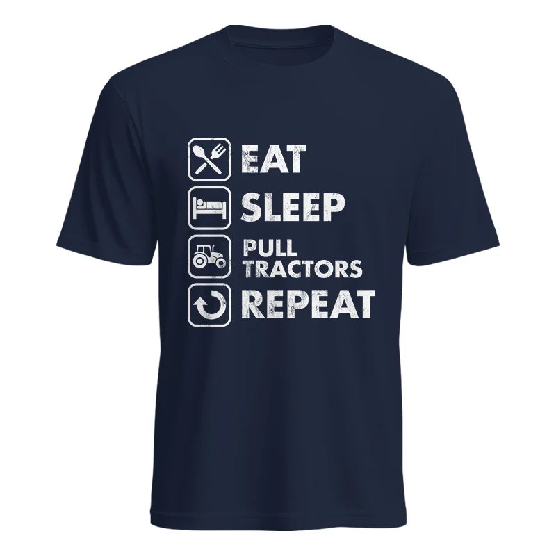 Eat Sleep Pull Tractors Repeat - Unisex Heavy Cotton Tee