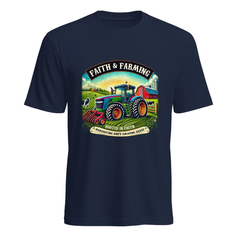 Image of Faith And Farming 2 - Unisex Heavy Cotton Tee