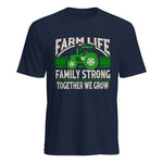 Farm life Family Strong_Together We grow - Unisex Heavy Cotton Tee