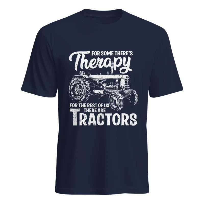 Funny Farmer Therapy Vintage Tractor Lover - Unisex Heavy Cotton Tee