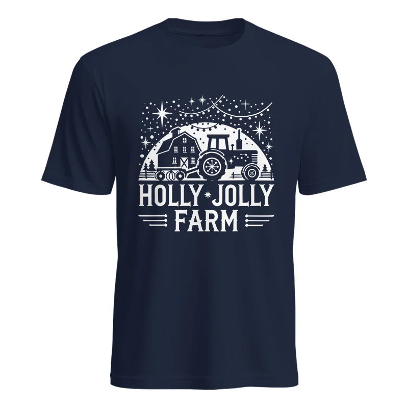 Image of Holly Jolly Farm 2 - Unisex Heavy Cotton Tee