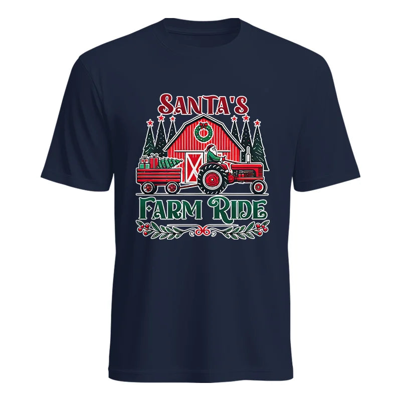 Image of Santa's Farm Ride 1 - Unisex Heavy Cotton Tee