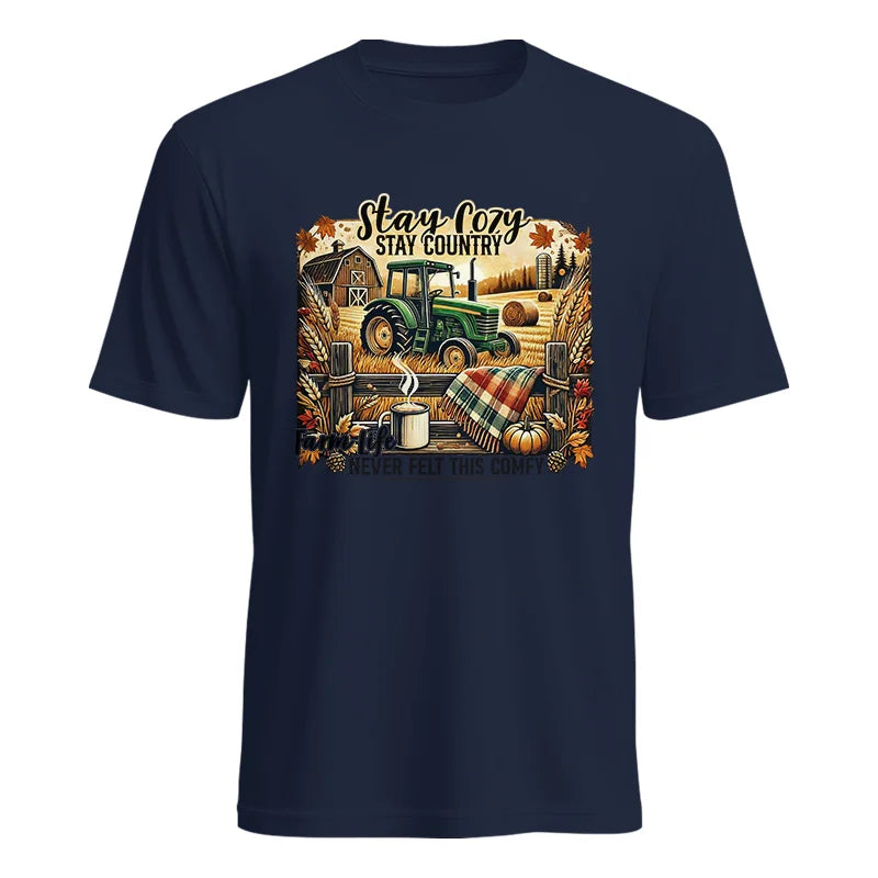 Image of Stay Cozy_Stay Country_Farm Life Never Felt This Comfy 2 - Unisex Heavy Cotton Tee