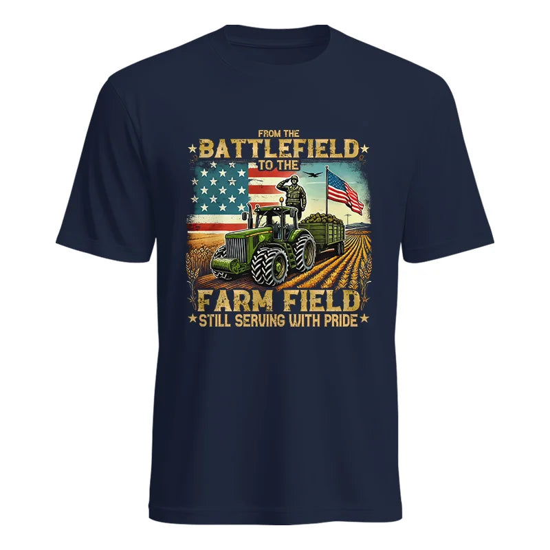 Veteran Farmer From The Battlefield To The Farm Field 2 - Unisex Heavy Cotton Tee