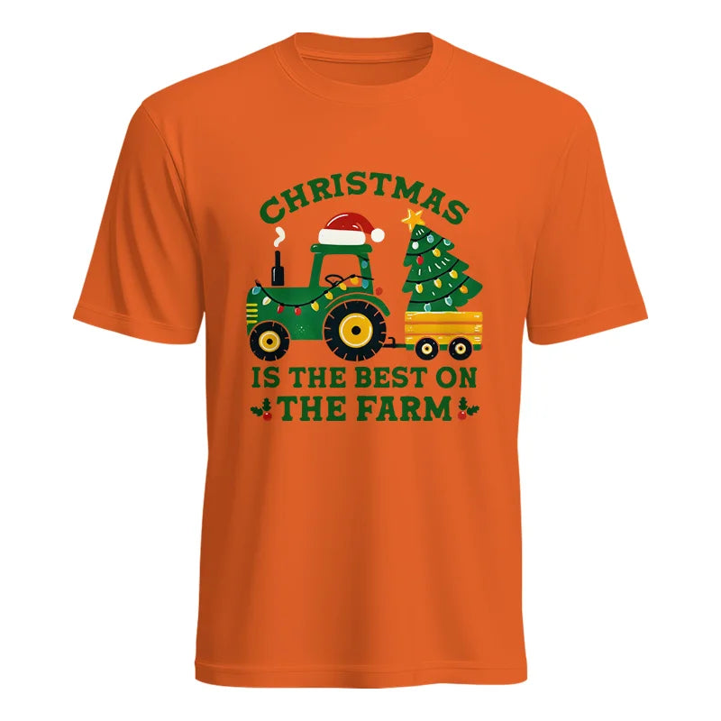 Christmas Is The Best On The Farm - Unisex Heavy Cotton Tee