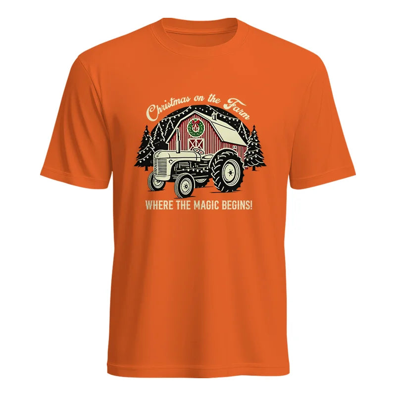 Image of Christmas on the Farm Where the Magic Begins! 3 - Unisex Heavy Cotton Tee