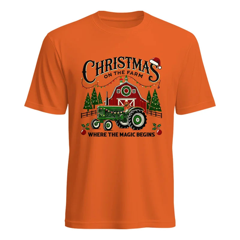 Christmas on the Farm Where the Magic Begins! 5 - Unisex Heavy Cotton Tee