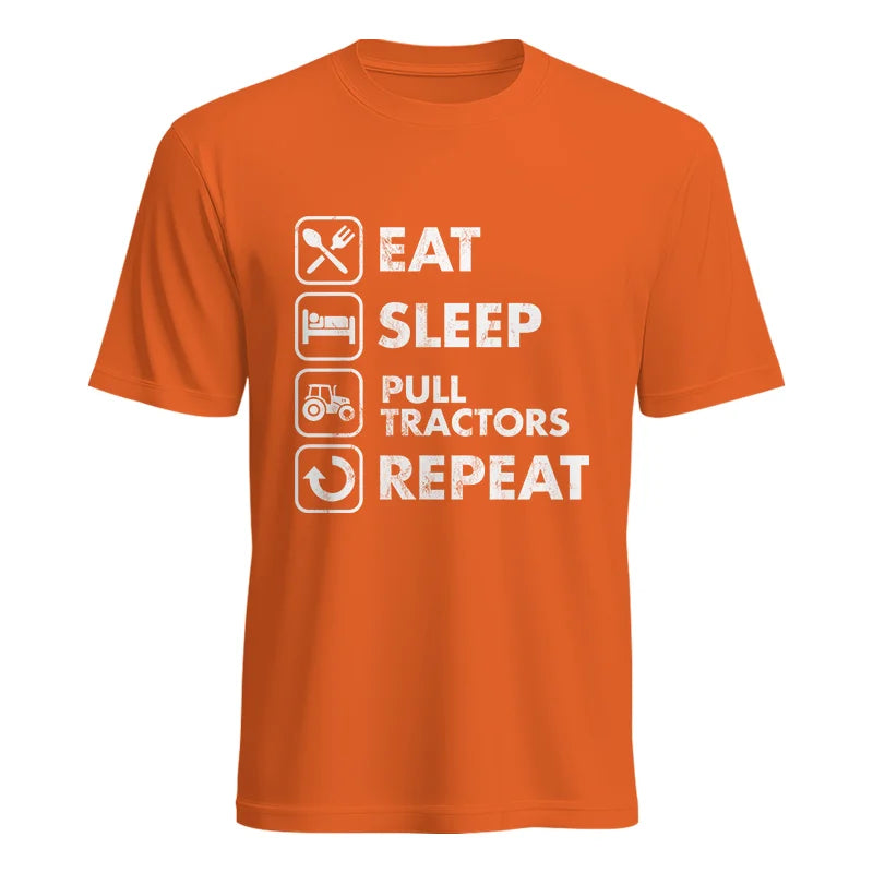 Eat Sleep Pull Tractors Repeat - Unisex Heavy Cotton Tee