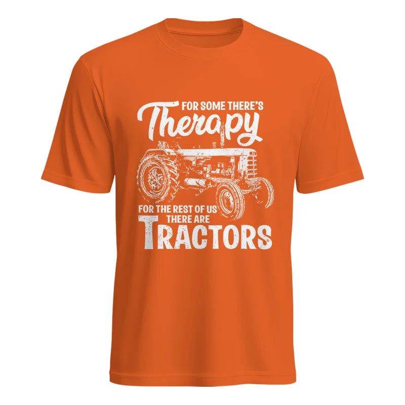 Funny Farmer Therapy Vintage Tractor Lover - Unisex Heavy Cotton Tee