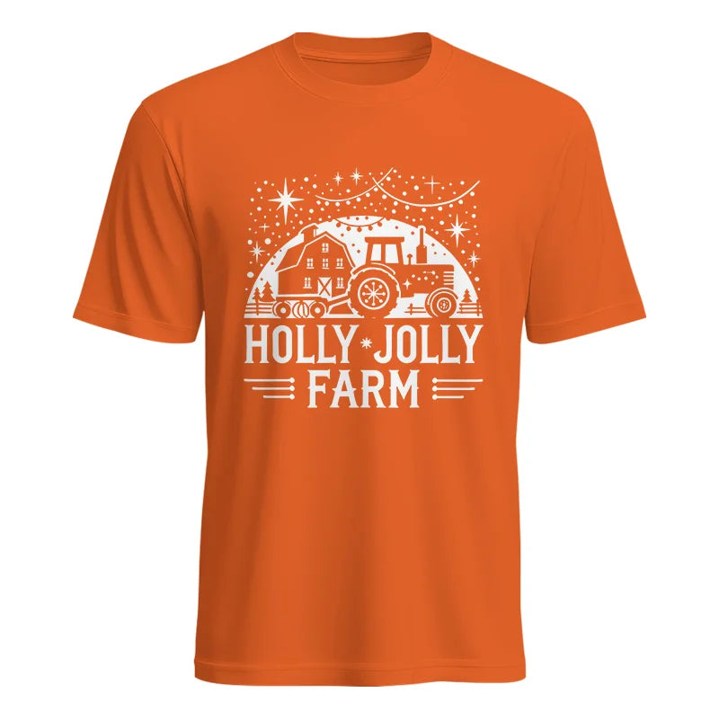 Image of Holly Jolly Farm 2 - Unisex Heavy Cotton Tee