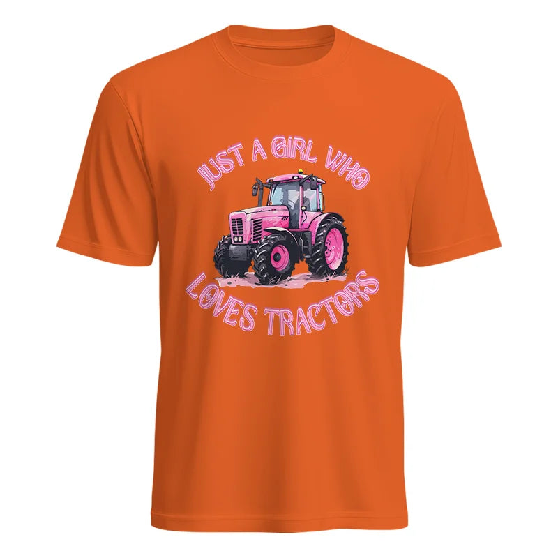 Just A Girl Who Loves Tractors 1 - Unisex Heavy Cotton Tee